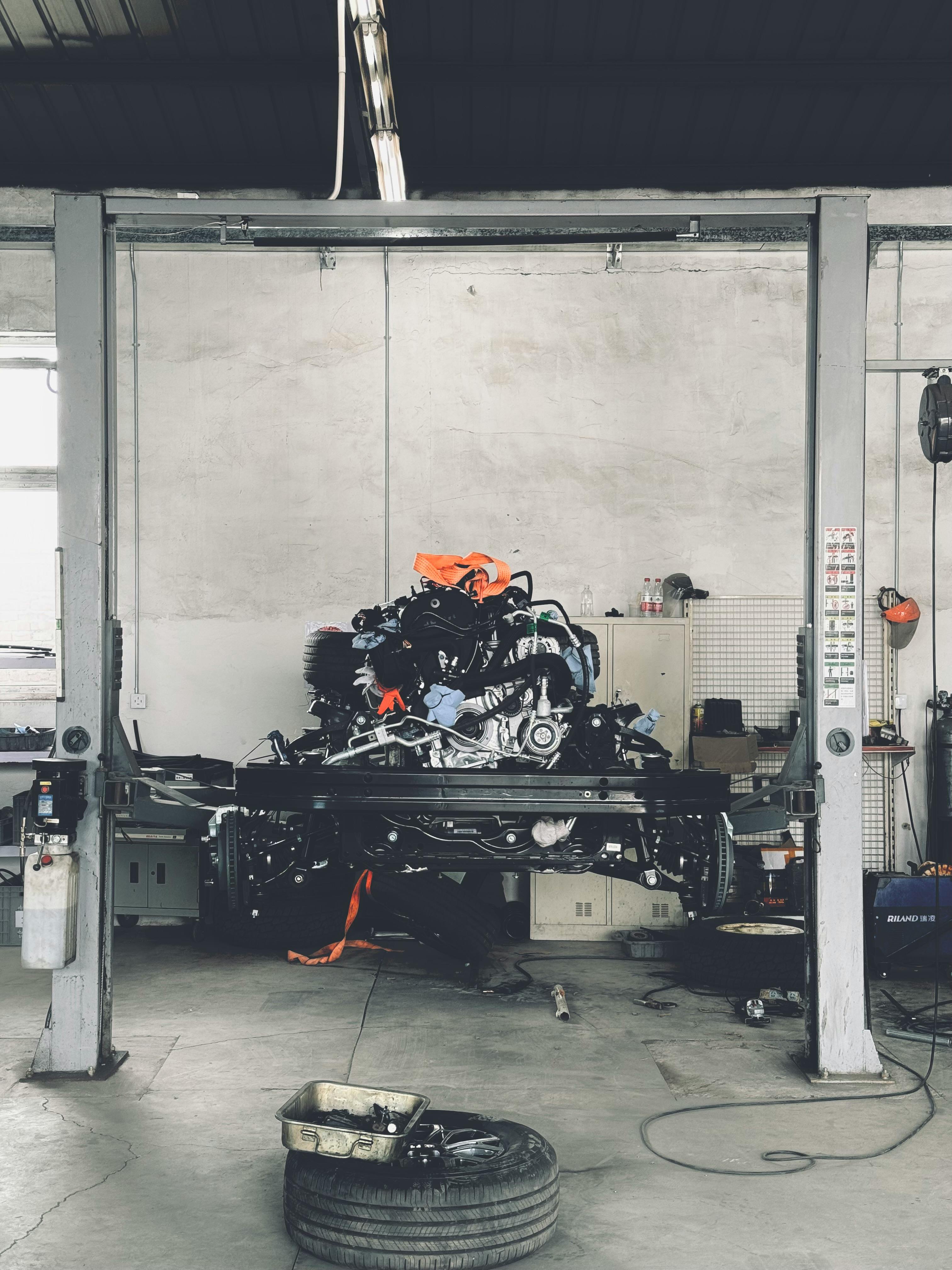 Auto repair shop bay