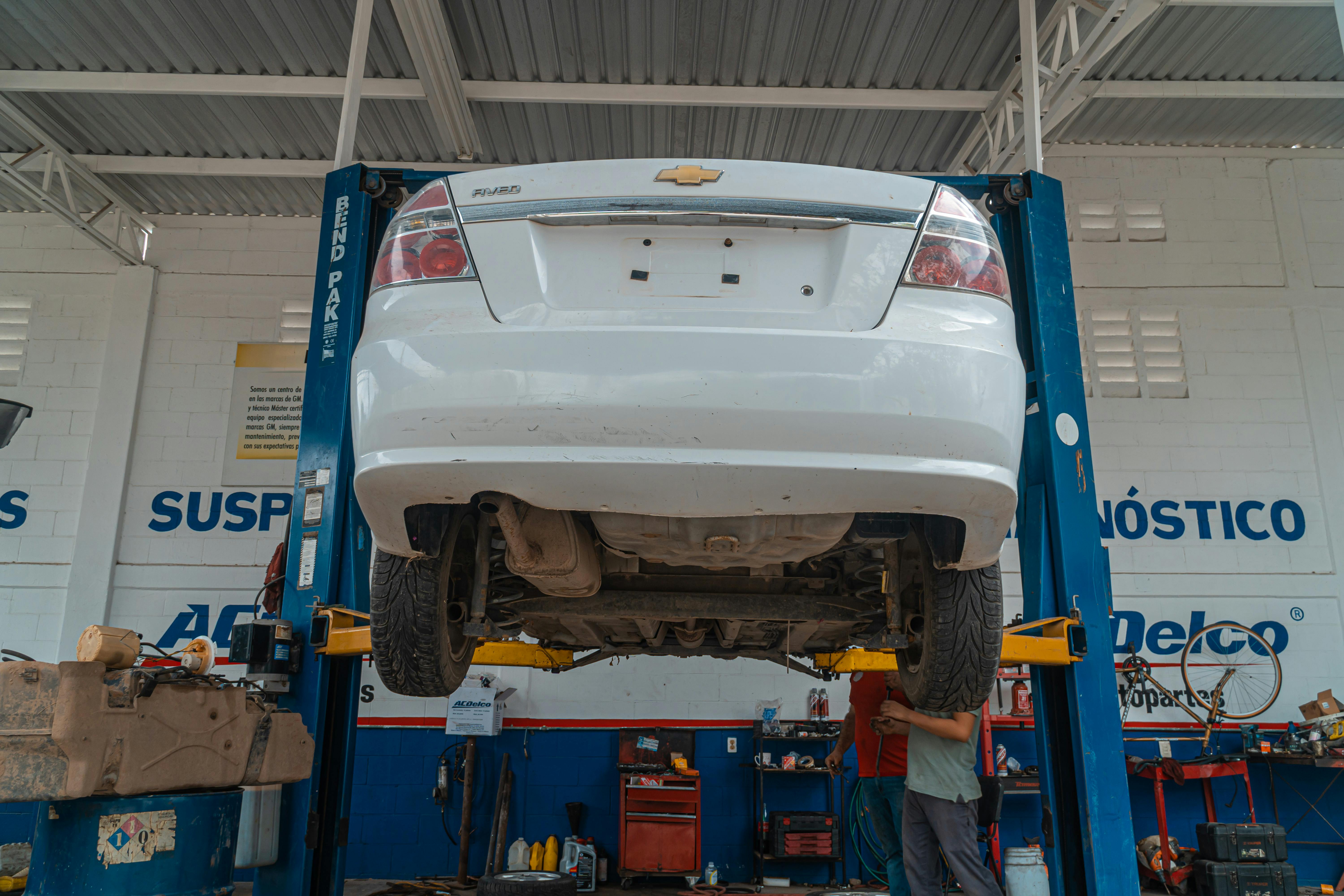 Engine repair close up